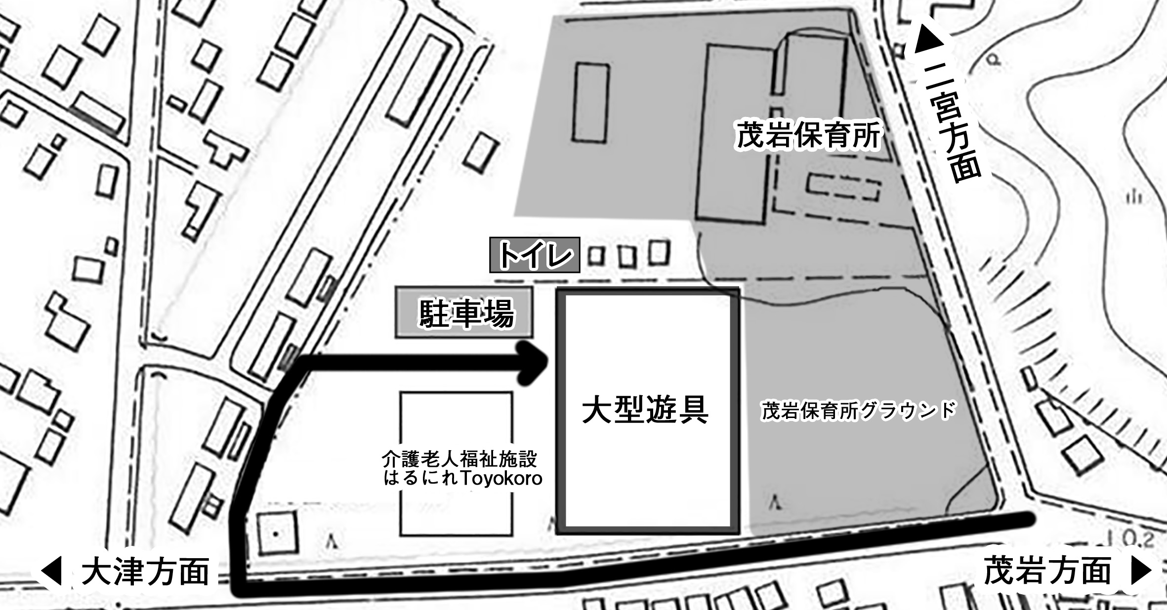 大型遊具配置図の画像