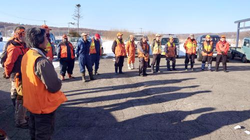 エゾシカ一斉駆除②