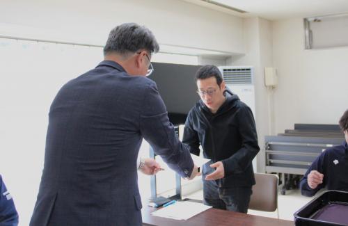 交通安全指導員辞令交付