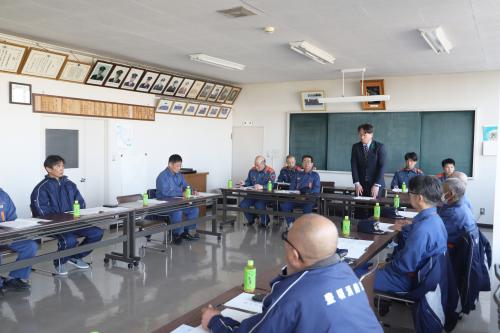 消防団幹部会議①