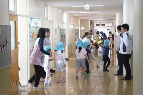茂岩保育所避難訓練①